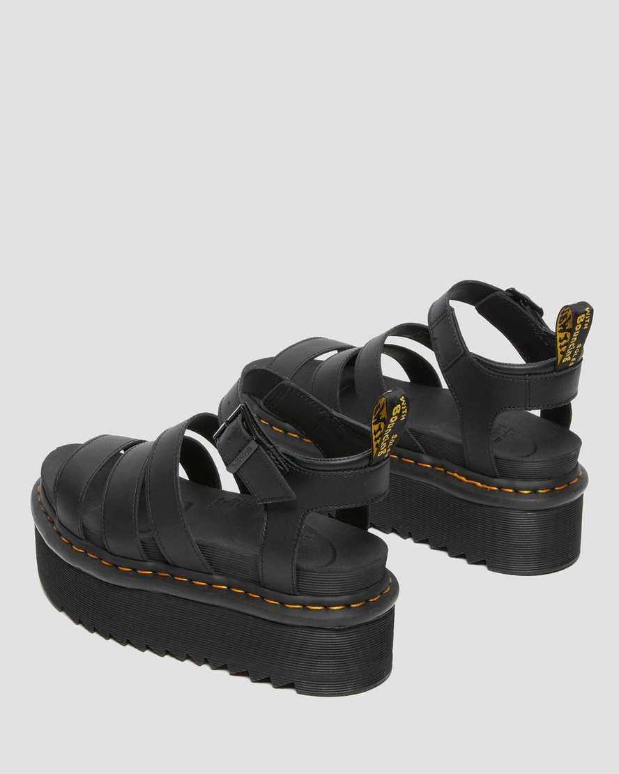 Outlet Patent Sandals Dr Martens Online - Blaire Hydro Cuero Mujer Negras